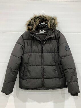 Topman Charcoal (Greige) Puffer Jacket